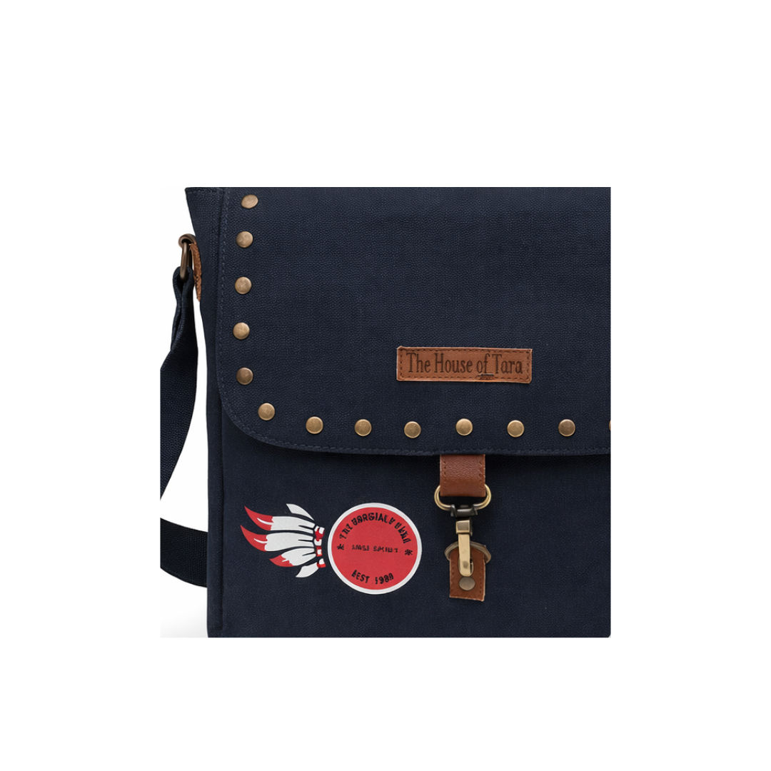Blue Unisex Messenger Bag for Everyday Use 191